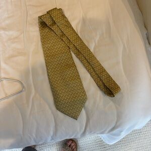 Classic Gold Checkered Men's Tie